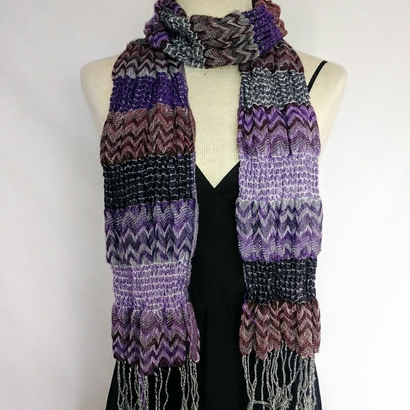💜 Soft Chevron Scarf #hundredsofscarves - Picture 3 of 4